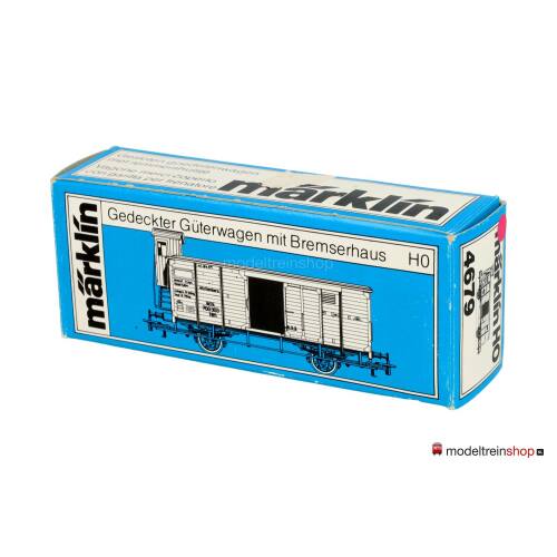 Marklin H0 4679 V01 Gesloten Goederenwagen met remhuisje Nm der K.W.St.E. - Modeltreinshop