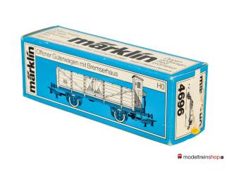 Marklin H0 4696 V1 Open goederenwagen met remhuisje - Modeltreinshop