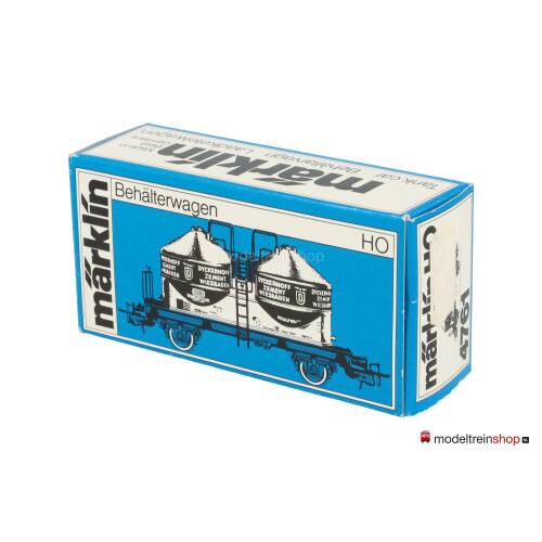 Marklin H0 4761 V02 Stofcontainerwagen - silowagen Ucs 908 van de DB - Modeltreinshop