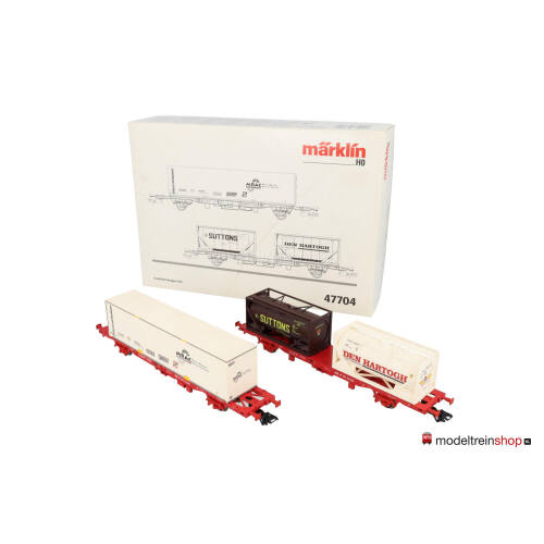 Marklin H0 47704 Set containerwagens "Rotterdam" - Modeltreinshop