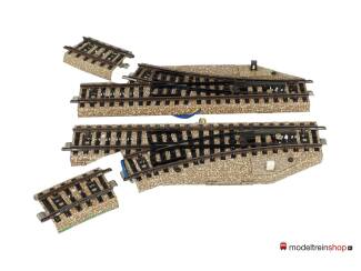 Marklin M Rail H0 5137 Rechte elektrische wissel set - Modeltreinshop