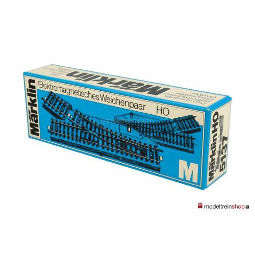 Marklin M Rail H0 5137 Rechte elektrische wissel set - Modeltreinshop