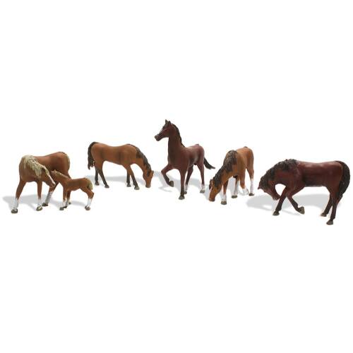 Woodland H0 1842 Paarden en veulens - Modeltreinshop
