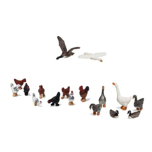 Woodland H0 1968 Ganzen en kippen - Modeltreinshop
