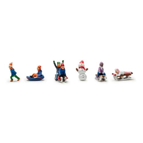 Woodland N 2221 Kinderen op de Slee - Modeltreinshop