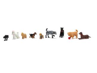 Woodland H0 1972 Honden en zwarte kat - Modeltreinshop