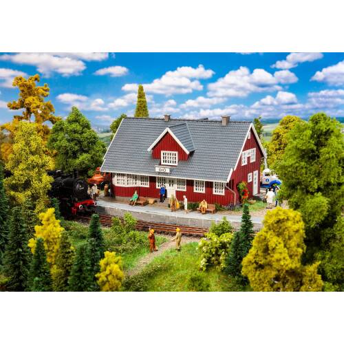 Faller HO 110160 Zweeds treinstation - Modeltreinshop