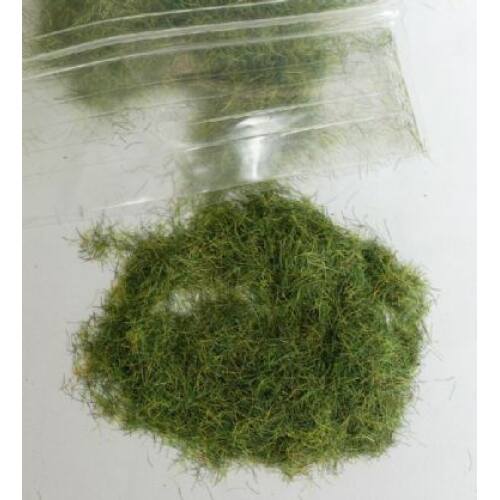 Joefix 134 donker groen gras vezels 6 mm, 9 gram - Modeltreinshop