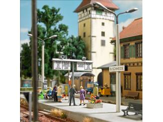 Busch H0 1623 Treinstation Decoratieset - Modeltreinshop