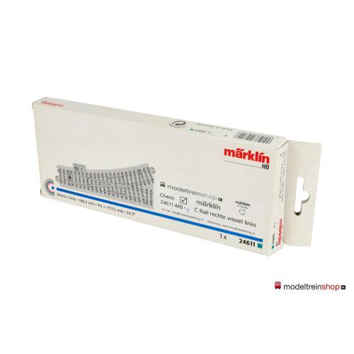 Marklin C Rail 24611 Wissel links - met ovp - Modeltreinshop