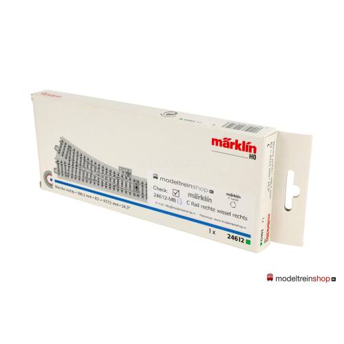 Marklin C Rail 24612 Wissel rechts - met ovp - Modeltreinshop