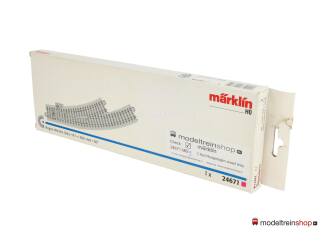 Marklin C Rail 24671 Meegebogen wissel links 360 mm met ovp - Modeltreinshop