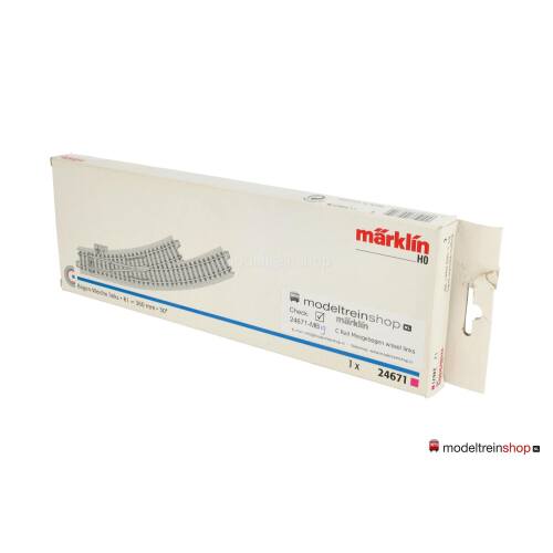 Marklin C Rail 24671 Meegebogen wissel links 360 mm met ovp - Modeltreinshop