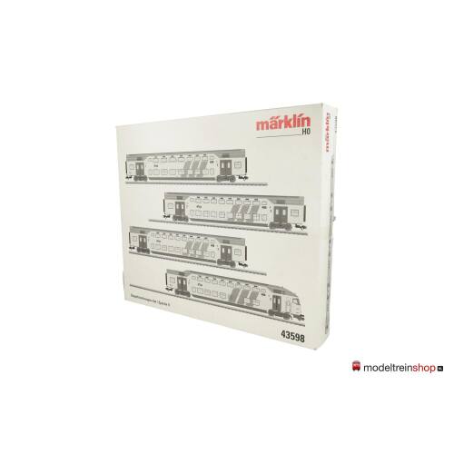 Marklin H0 43598 Set dubbeldeksrijtuigen NS - Modeltreinshop