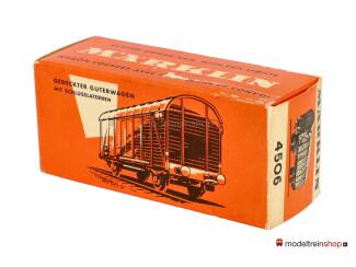 Marklin H0 4506 V03 Gesloten goederenwagon met sluitverlichting van de DB - Modeltreinshop