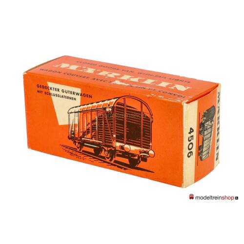 Marklin H0 4506 V03 Gesloten goederenwagon met sluitverlichting van de DB - Modeltreinshop