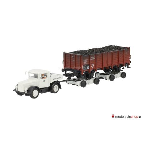 Marklin H0 46822 Wegtransport Wagen Straatroller met goederenwagen van de DRG - Modeltreinshop
