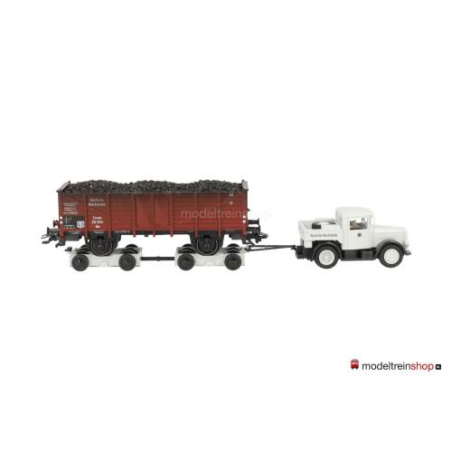 Marklin H0 46822 Wegtransport Wagen Straatroller met goederenwagen van de DRG - Modeltreinshop