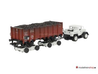 Marklin H0 46822 Wegtransport Wagen Straatroller met goederenwagen van de DRG - Modeltreinshop