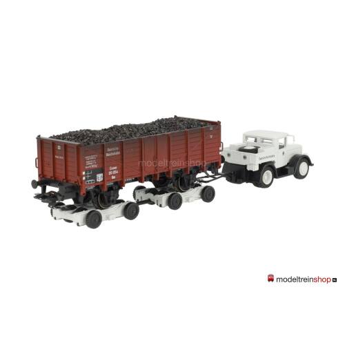Marklin H0 46822 Wegtransport Wagen Straatroller met goederenwagen van de DRG - Modeltreinshop