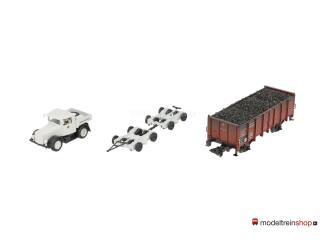 Marklin H0 46822 Wegtransport Wagen Straatroller met goederenwagen van de DRG - Modeltreinshop