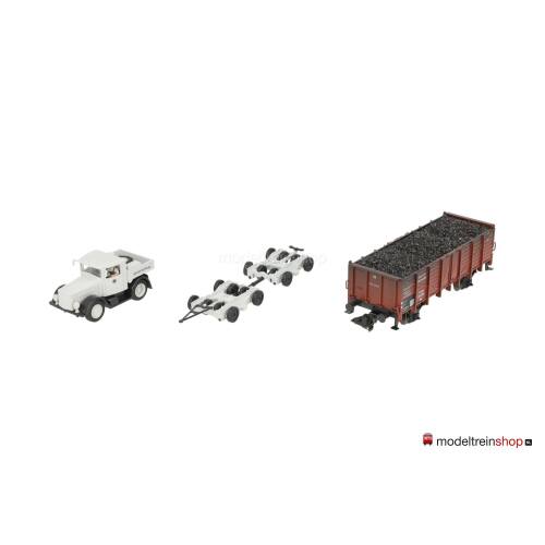 Marklin H0 46822 Wegtransport Wagen Straatroller met goederenwagen van de DRG - Modeltreinshop