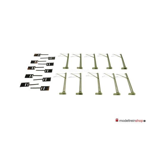 Marklin K rail H0 7509 Aansluit Bovenleiding mast 10 stuks - Modeltreinshop