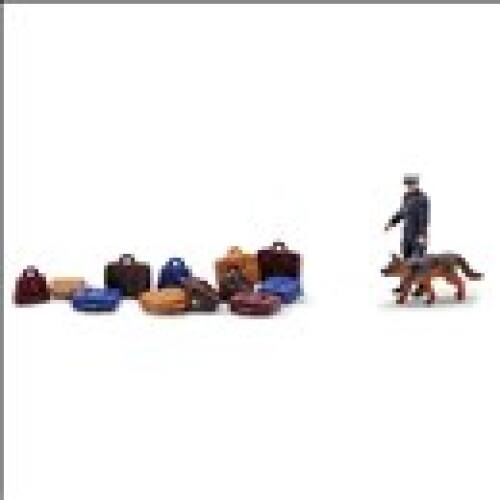 Busch H0 79872 Transportpolitie met Duitse herder - Modeltreinshop