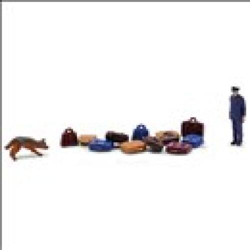 Busch H0 79873 Federale politie met speurhond - Modeltreinshop