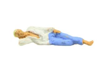 Preiser H0 28059 Slapende man - Modeltreinshop