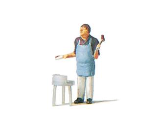 Preiser H0 28055 man met bbq - Modeltreinshop