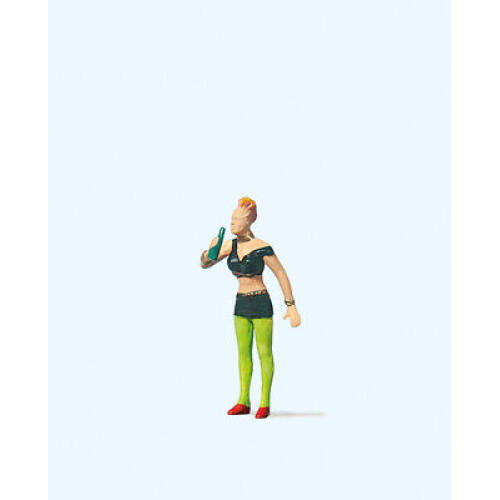 Preiser H0 28047 Vrouwelijke punker - Modeltreinshop