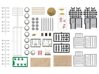 Busch H0 1044 accessoires voor wegwerkzaamheden - Modeltreinshop