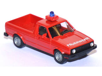 Wiking H0 060123 VW Caddy 1 brandweerwagen rood - Modeltreinshop