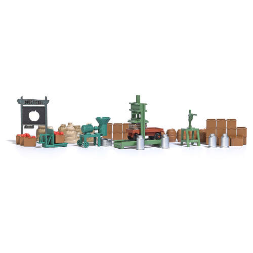 Busch H0 1178 Ciderfabriek accessoires - Modeltreinshop