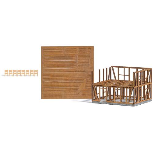 Busch H0 1371 Vakwerkhuis in aanbouw - Modeltreinshop