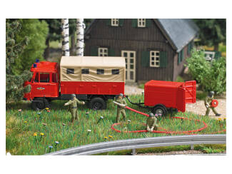Busch H0 aktie set 7960 Brandweerlieden - Modeltreinshop