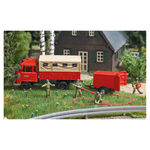 Busch H0 aktie set 7960 Brandweerlieden - Modeltreinshop