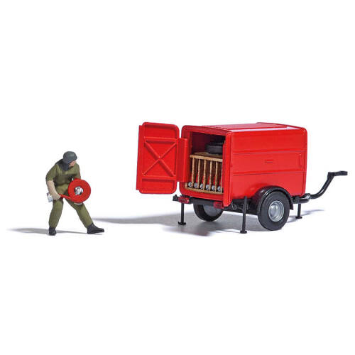 Busch H0 aktie set 7961 Slangentransportwagen STA - Modeltreinshop