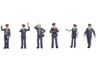 Noch H0 15259 Baanpersoneel Duitsland (6 figuren) - Modeltreinshop