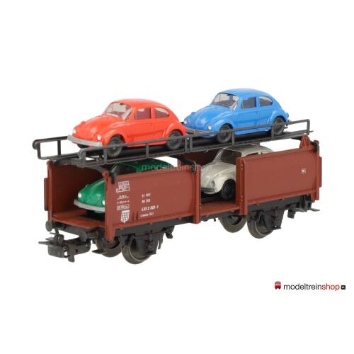 Marklin H0 4613 V09 Autotransport wagen met 4 auto's - Modeltreinshop