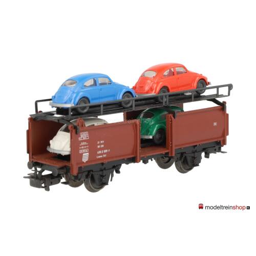 Marklin H0 4613 V09 Autotransport wagen met 4 auto's - Modeltreinshop