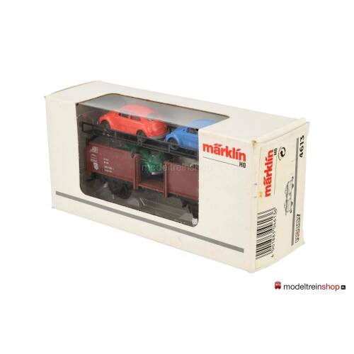 Marklin H0 4613 V09 Autotransport wagen met 4 auto's - Modeltreinshop