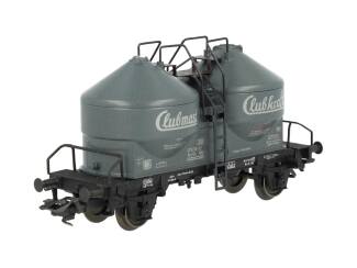 Marklin H0 46613 V01 Dubbele silowagen Clubkraft en Clubmast van de DB - Modeltreinshop