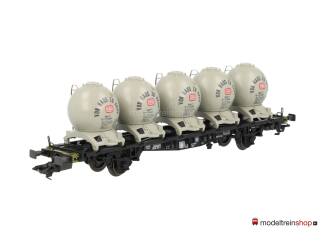 Marklin H0 48532 Containerdraagwagen met 5 bolcontainers ''Von Haus zu Haus'' van de DB - Modeltreinshop