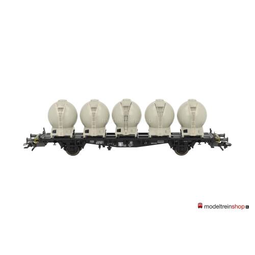 Marklin H0 48532 Containerdraagwagen met 5 bolcontainers ''Von Haus zu Haus'' van de DB - Modeltreinshop