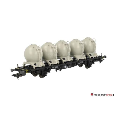Marklin H0 48532 Containerdraagwagen met 5 bolcontainers ''Von Haus zu Haus'' van de DB - Modeltreinshop