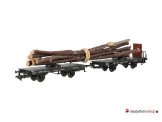 Marklin H0 48840 V01 Draaischemelwagen met een lading hout van de DRG - Modeltreinshop