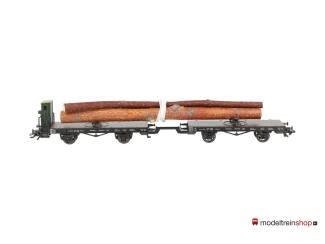 Marklin H0 48841 V01 Draaischemelwagen met een lading hout van de K.W.St.E. - Modeltreinshop