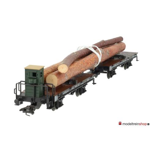 Marklin H0 48841 V01 Draaischemelwagen met een lading hout van de K.W.St.E. - Modeltreinshop
